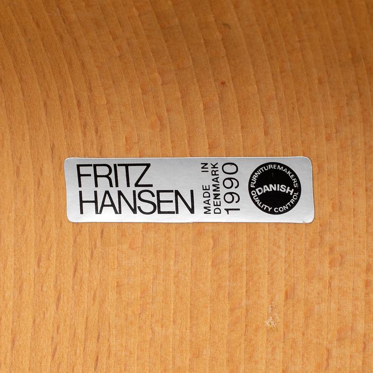 ARNE JACOBSEN, stolar 7 st, ”Sjuan”, Fritz Hansen, Danmark, 1900-talets slut.