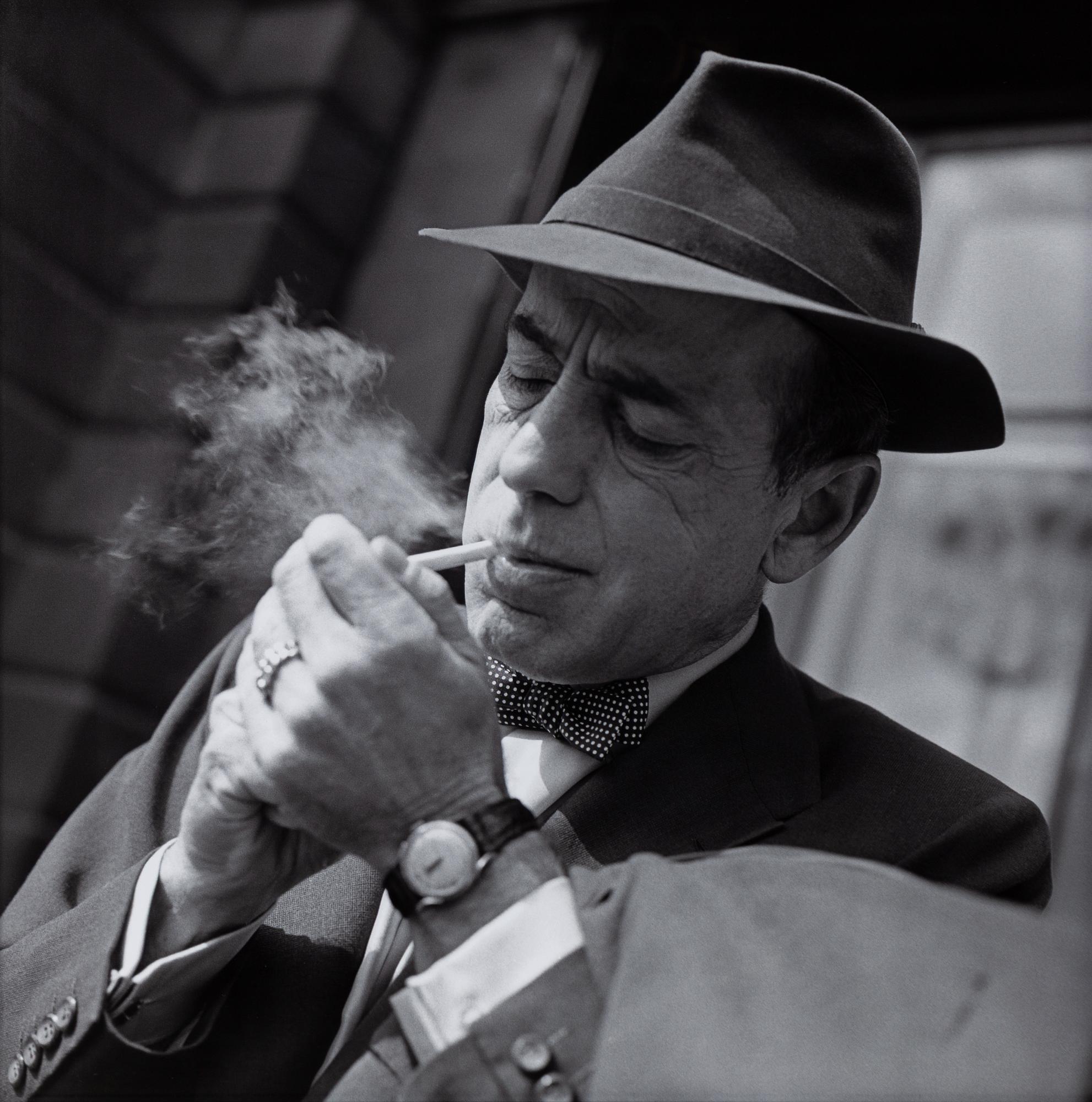 Per-Olow Anderson, "Humphrey Bogart at Place de la Concorde, Paris", 1954".