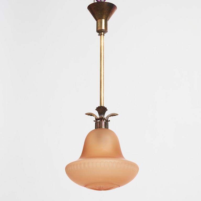 Harald Notini, a ceiling lamp, model "6605", Arvid Böhlmarks Lamp Factory, Sweden 1930s.