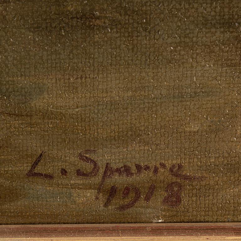 Louis Sparre, öljy kankaalle, signeerattu ja päivätty 1918.