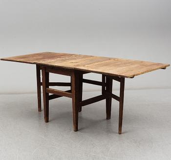 a 19th century gate-legged table.