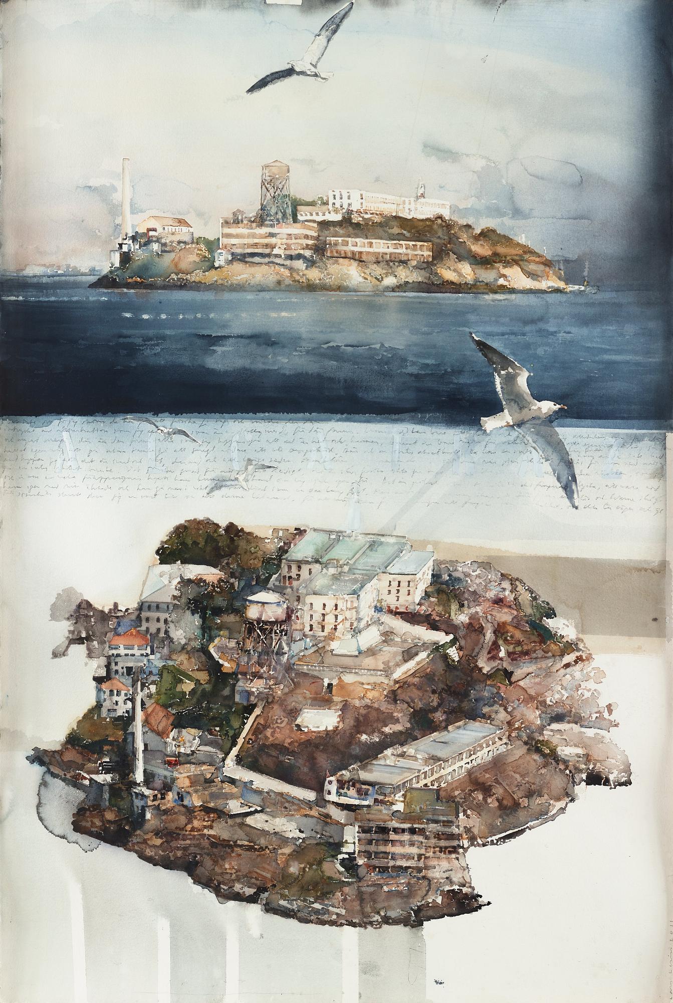 Lars Lerin, "Alcatraz".
