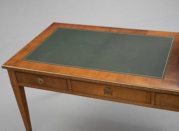 A late Gustavian style writing table, 19th century.