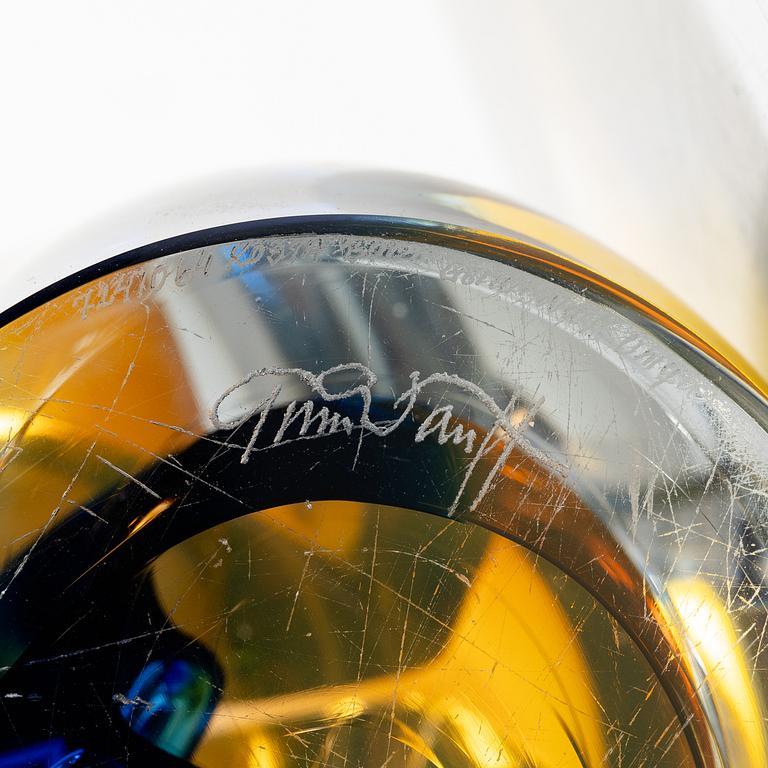 Göran Wärff, unik skulptur, glas, Kosta Boda.