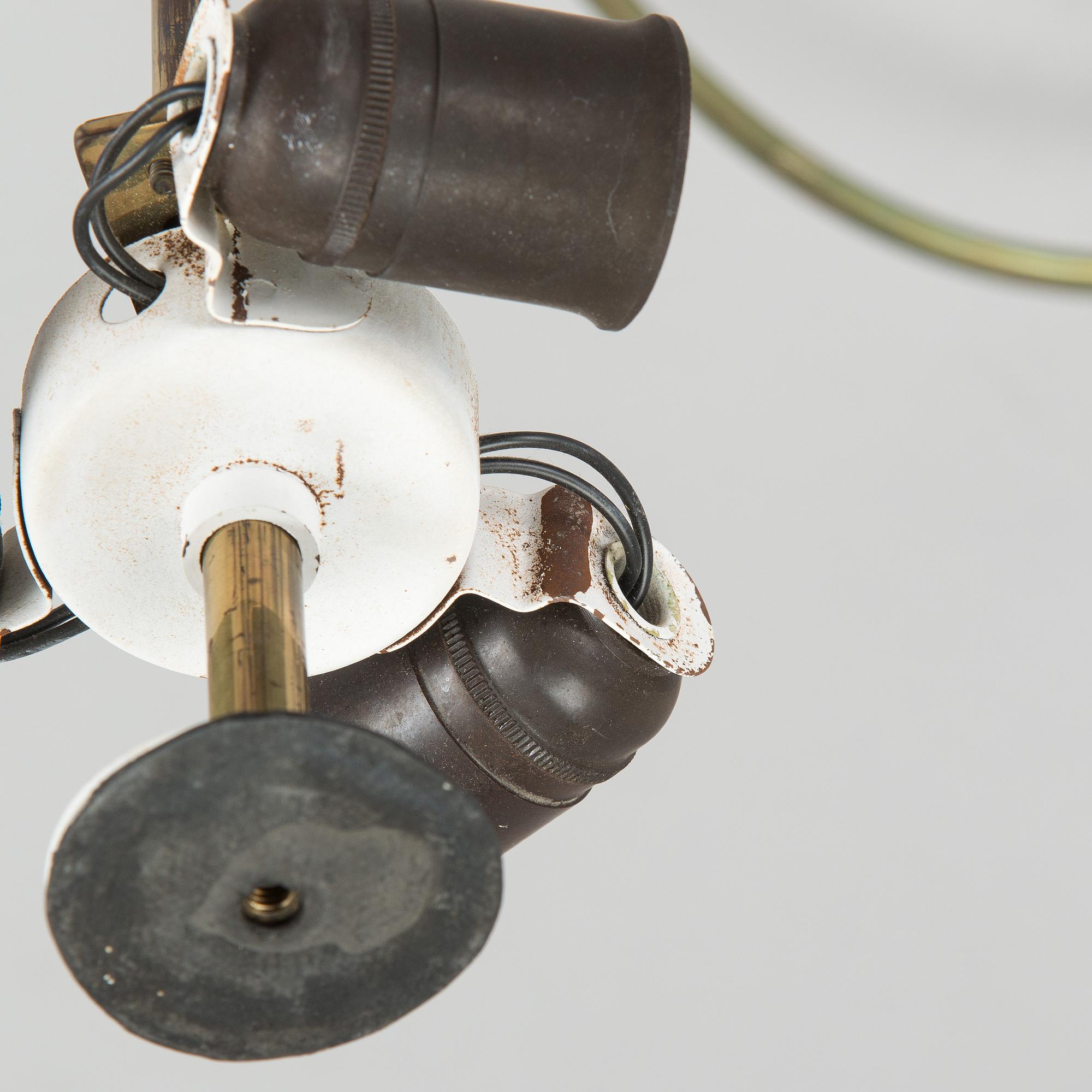 Paavo Tynell, Chandelier, for Taito. Made to order 1950.