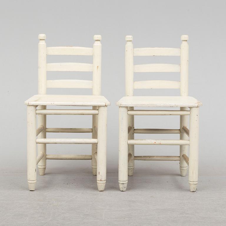 Twelve end of the 199th century chairs.