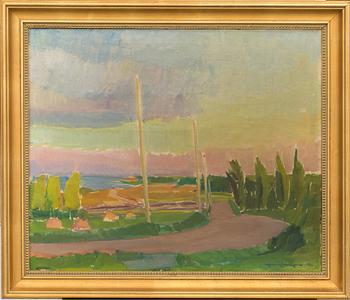 HENRY MAYNE, oil on canvas, signed and dated- 42.