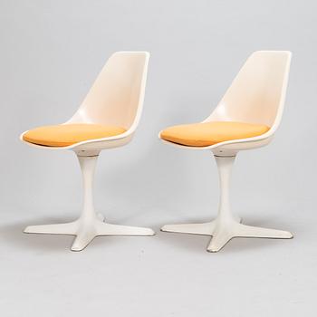 Maurice Burke, A five part set, dining table and four chairs, Arkana.