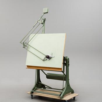 A drawing table from Franz Kuhlmann KG, Wilhelmshaven, Germany, mid 20th Century.