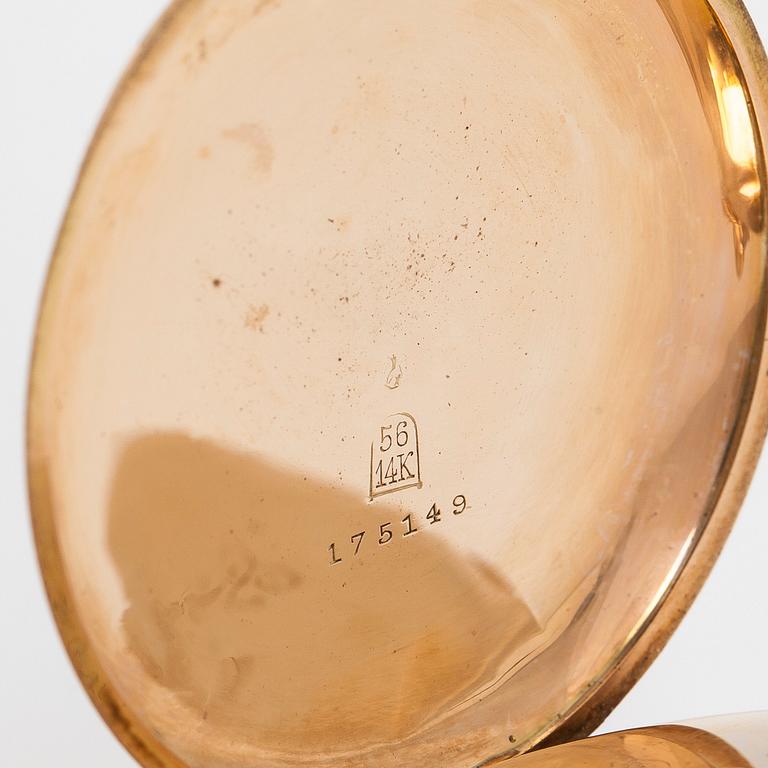 Pocket watch, hunter, 51.5 mm.