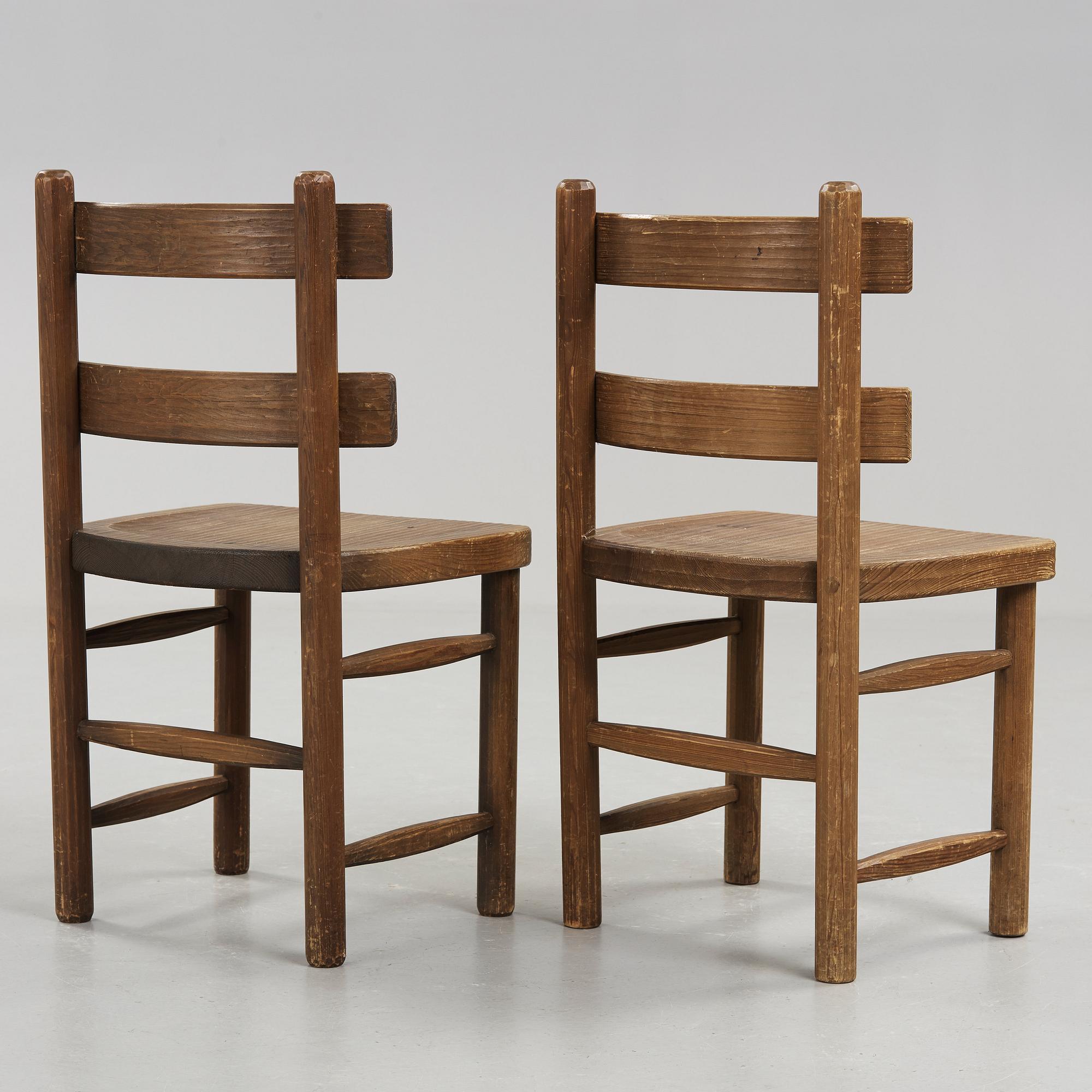 AXEL EINAR HJORTH, stolar, ett par "Sandhamn", Nordiska Kompaniet, 1932.