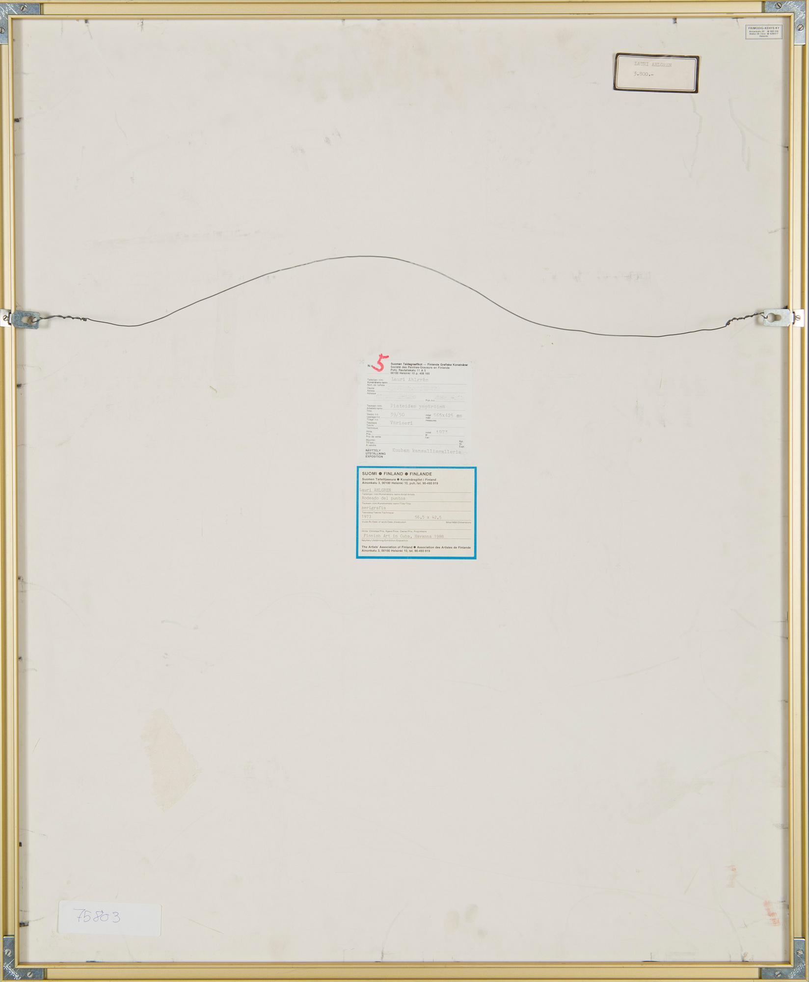 Lauri Ahlgrén, "Pisteiden ympäröimä".