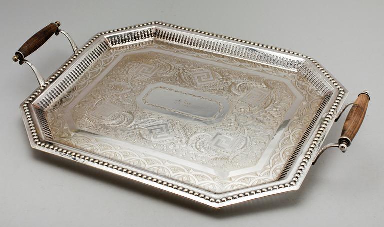 BRICKA, nysilver, tidigt 1900-tal.