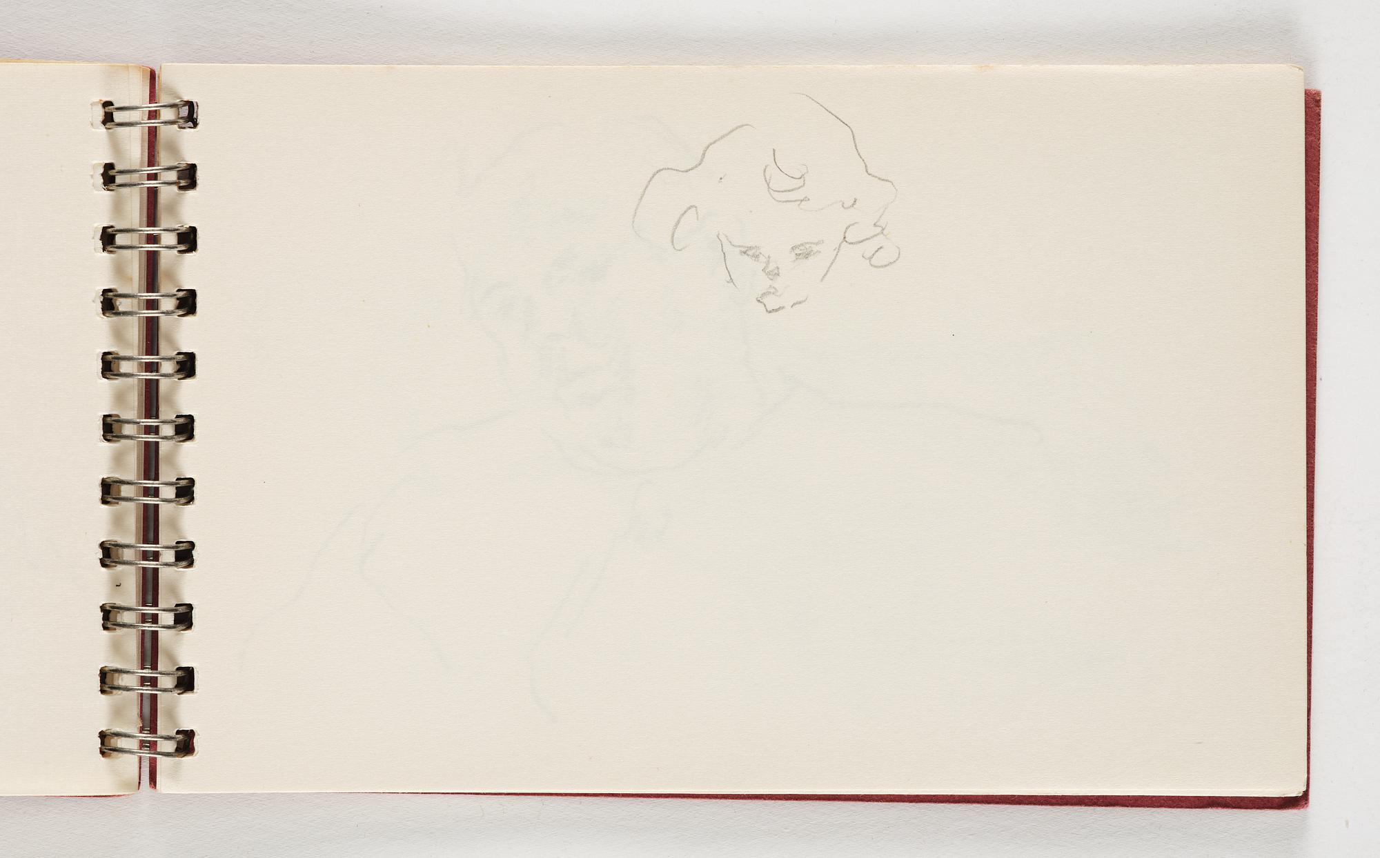 Lotte Laserstein, 10 små skissblock med teckningar.