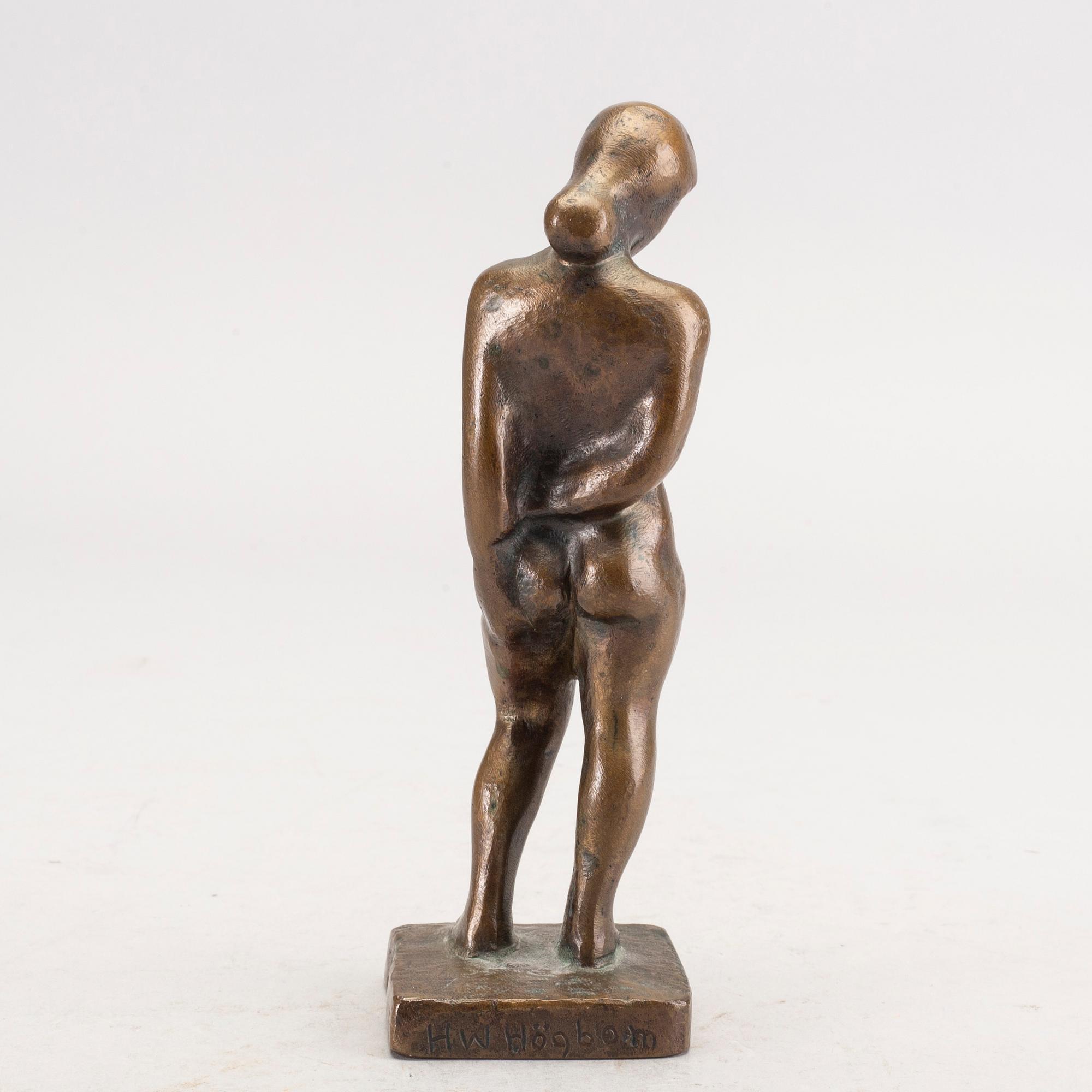 Helge Högbom, bronze, sculpture.