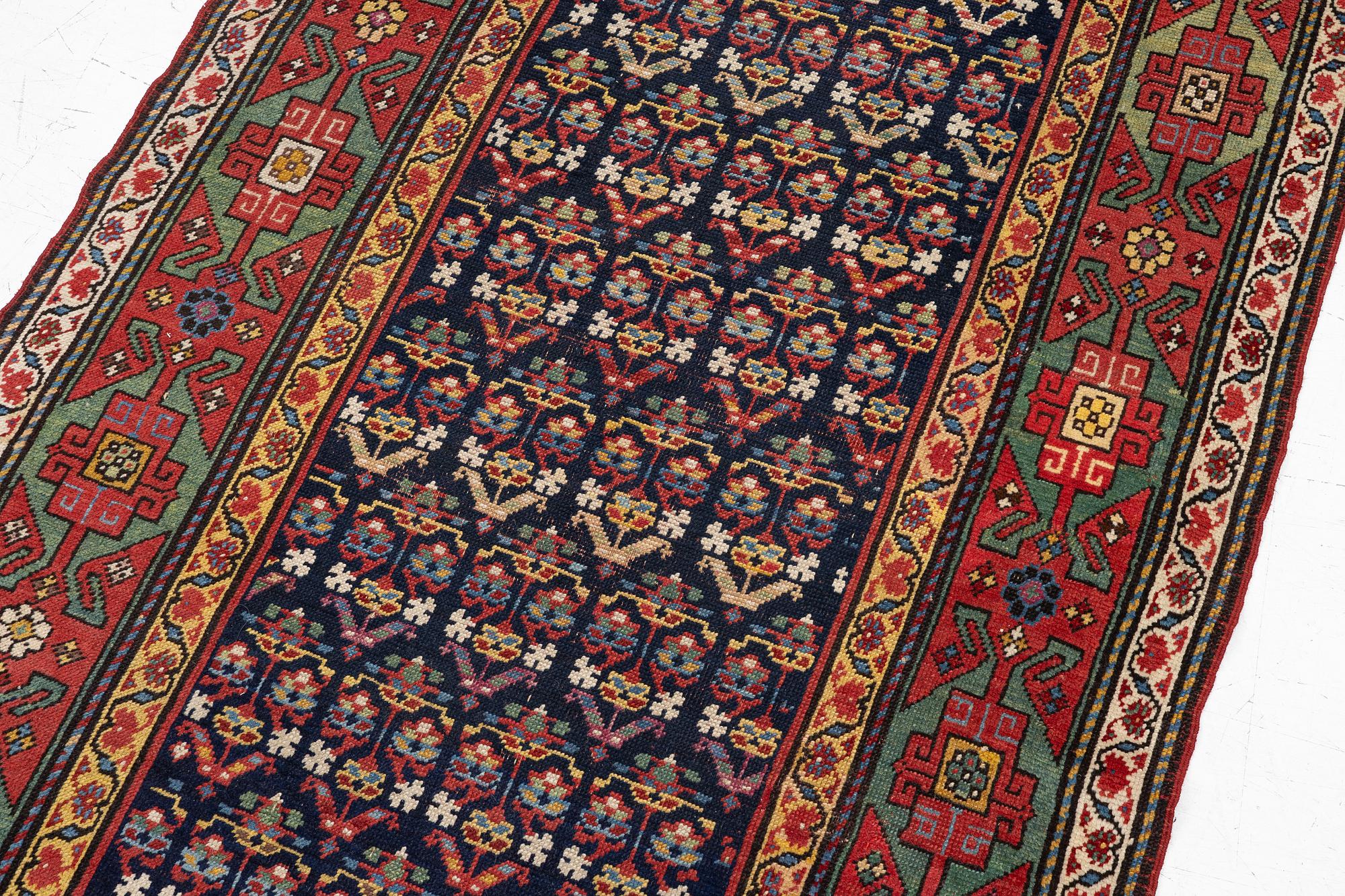 A semi-antique Karagabh rug, c. 264 x 108 cm.