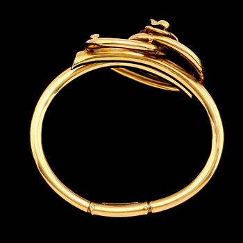 ARMBAND, 18K guld, Stockholm 1918. Vikt ca 23 g.