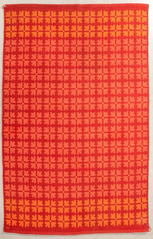 Ingrid Dessau, Rug machine-woven double-sided, signed "ID", approx. 197x130 cm.