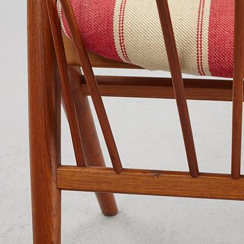 Helge Sibast, 4 armchairs, "No 8", Denmark, second half of the 20th century.