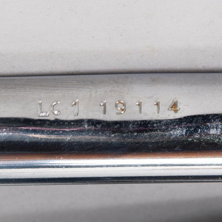 LE CORBUSIER, fåtöljer 4 st, modell LC 1, 1900-talets slut.