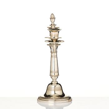 A two-light candelabrum, 800/1000 silver, Germany, 20th century.