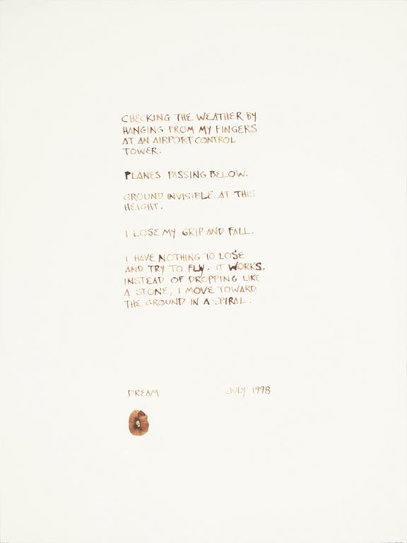 John Duncan, mixed media on paper, signed with fingerprint 1998.