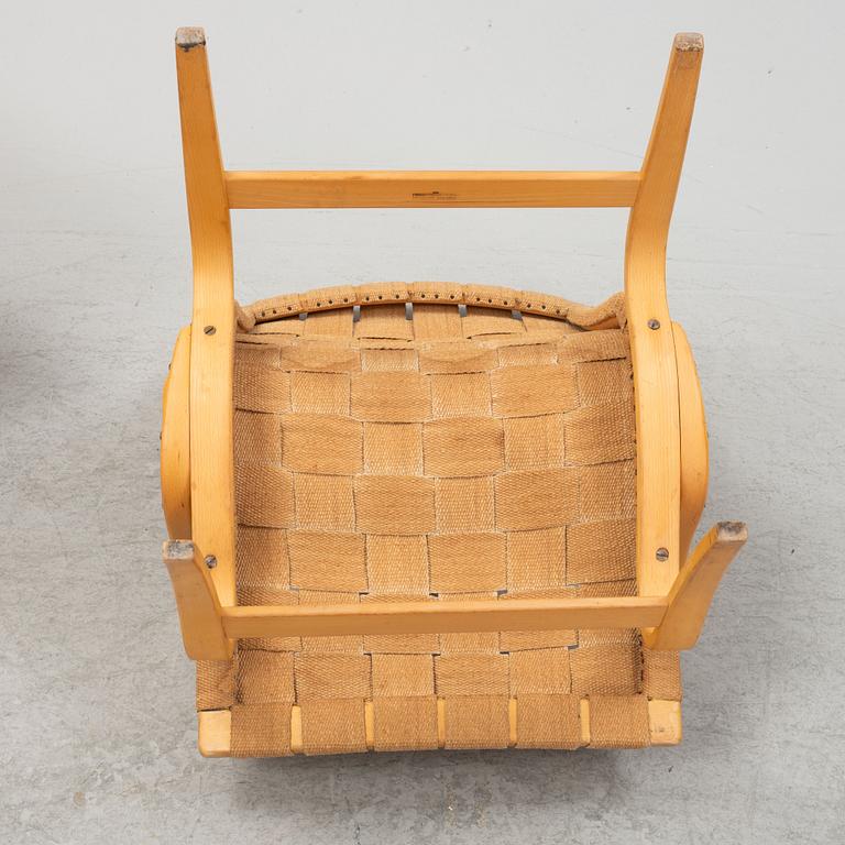 Bruno Mathsson, a pair of 'Eva' easy chairs, Firma Karl Mathsson, 1966-1971.