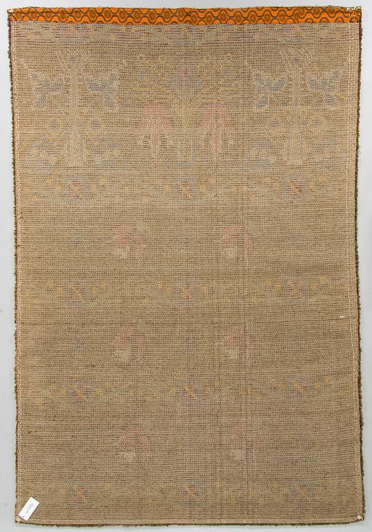 Bench rug, early 20th century. Circa 245 x1 60 cm.