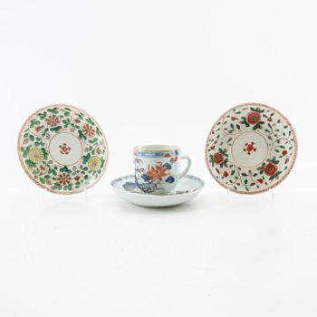 Cup with saucer and saucer two pieces China 18th century porcelain.