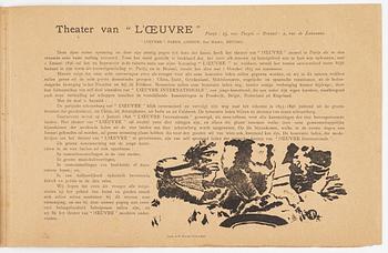 Henri de Toulouse-Lautrec, Programblad för Théâtre de L'Oeuvre.