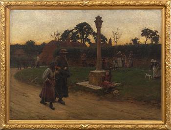 WALTER LANGLEY, oil on canvas, signed Walter Langley and dated 1899.