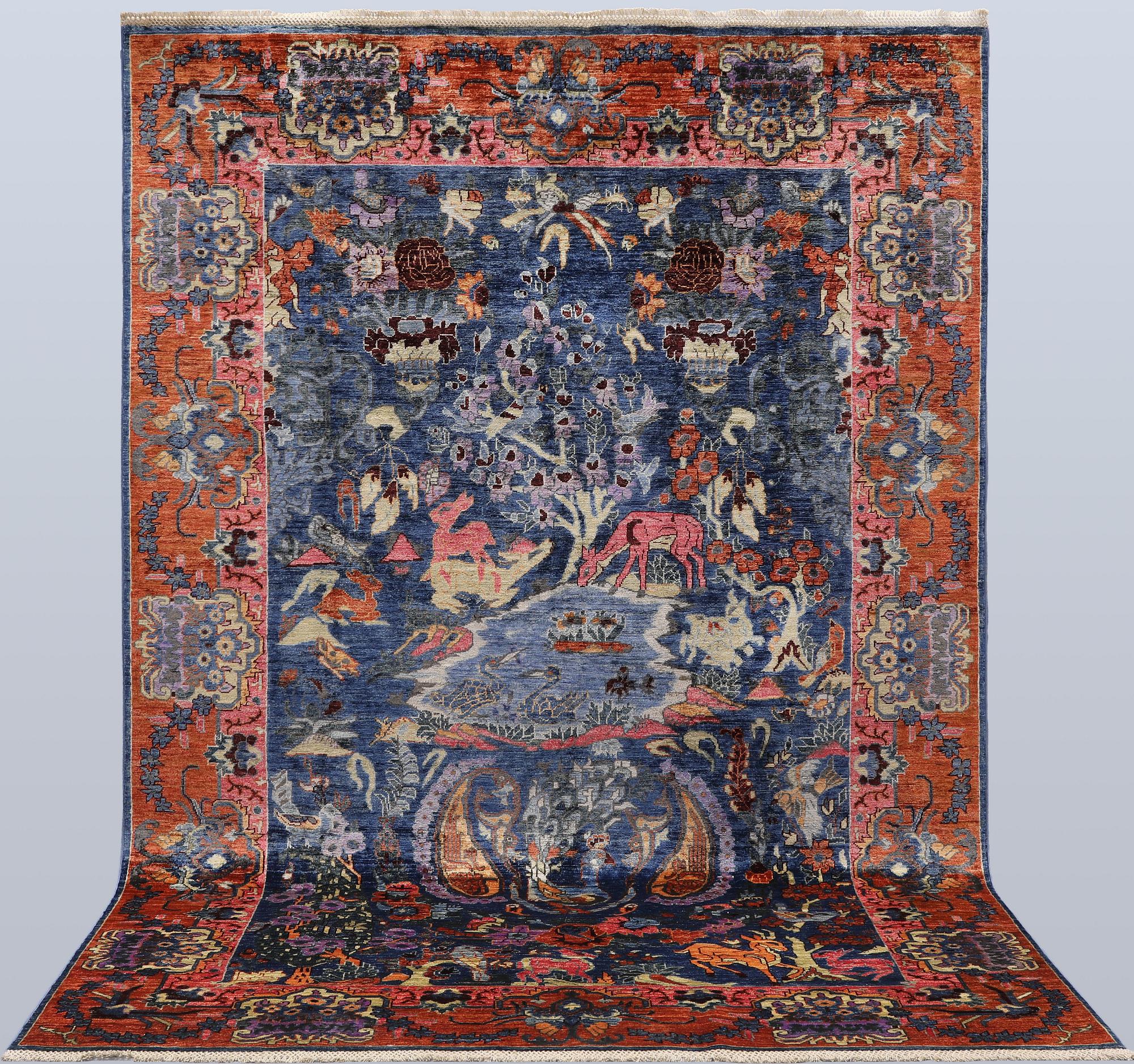 A figural Ziegler carpet, 299 x 204 cm.
