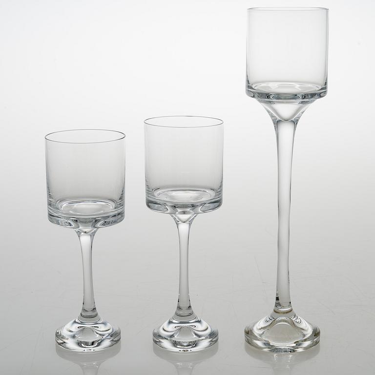 TIMO SARPANEVA, set of 12+2 drinking glasses for Iittala 1979.