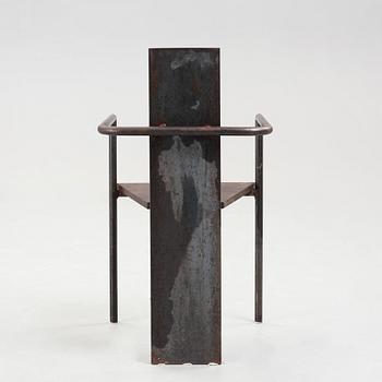 Jonas Bohlin, A Jonas Bohlin 'Iron Concrete' armchair, by Källemo, Sweden 1987.