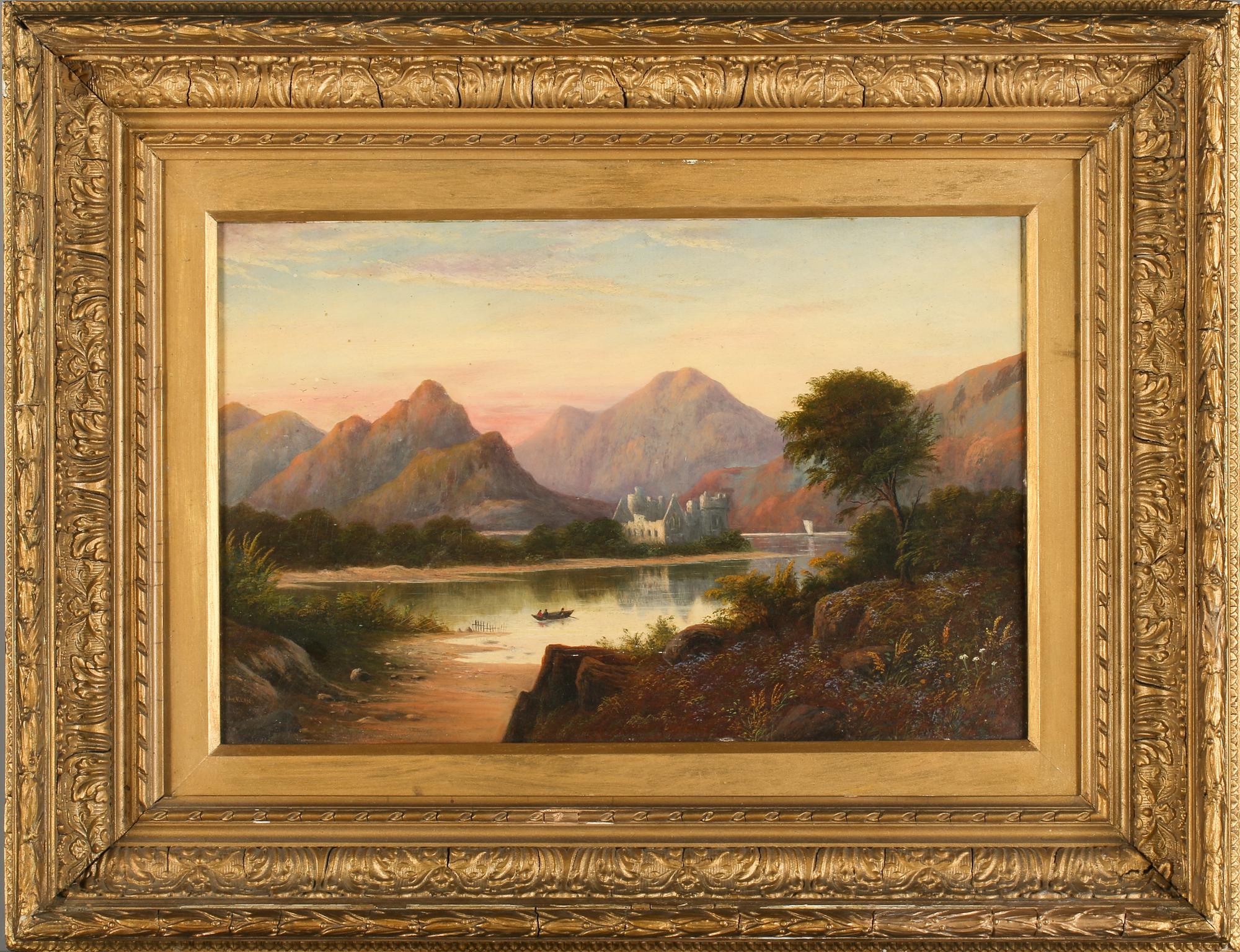 OKÄND KONSTNÄR, olja på papper, signerad Macklin, 1800-tal.