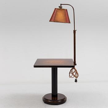 SOFFBORD / SIDOBORD, med lampa, 1930-tal.