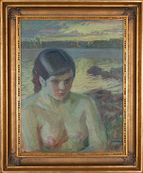ALBERT GEBHARD, olja på duk, sign.