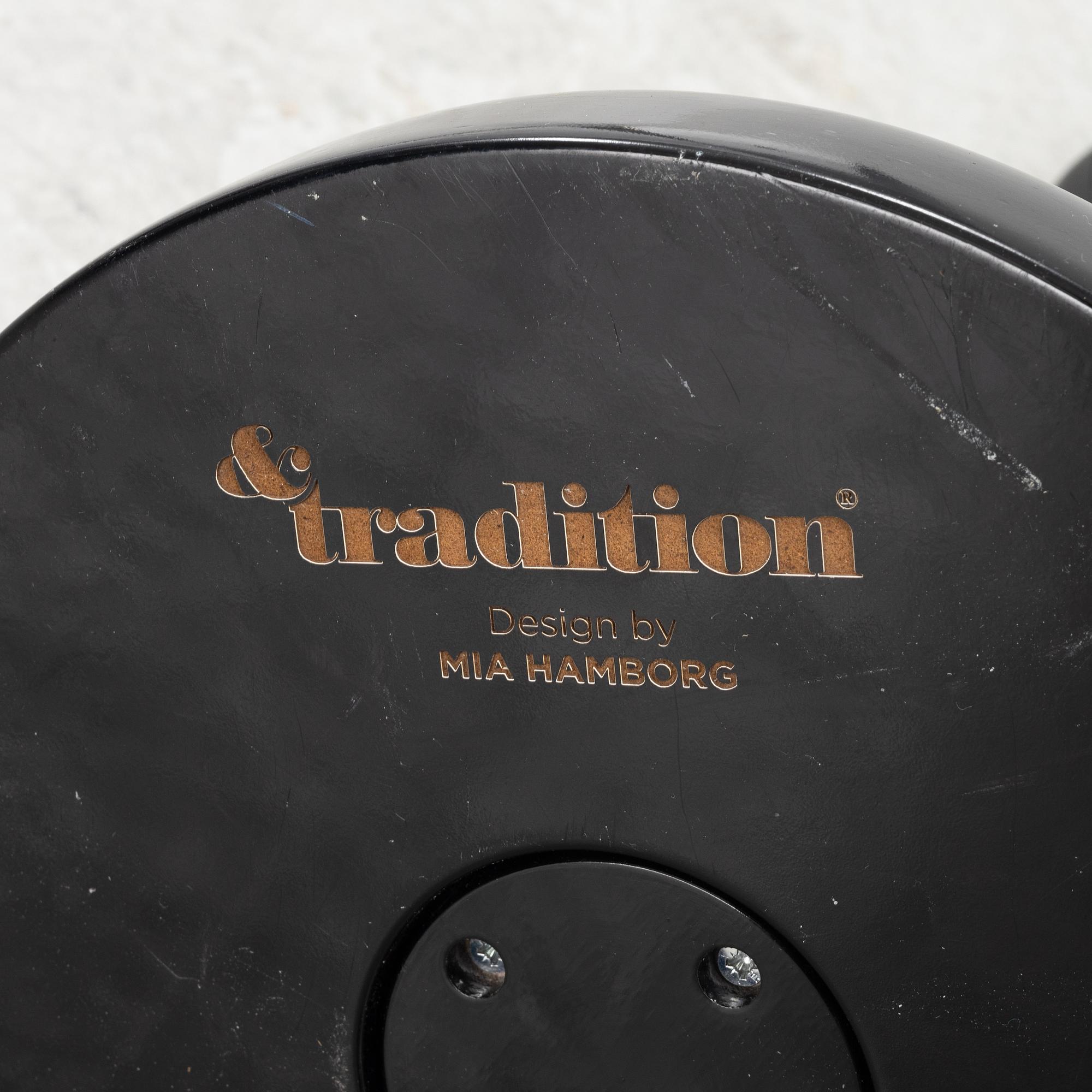 A 'Shuffle' side table from &Tradition, 21st century.