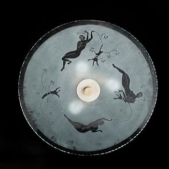 TAKPLAFOND, frostat glas, 1900-talet första hälft.