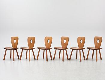 Bo Fjaestad, dining group, 7 pieces, 1950s.