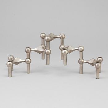 A modular candle holder by Ceasar Stoffi & Fritz Nagel, Germany, latter half of the 20th Century.