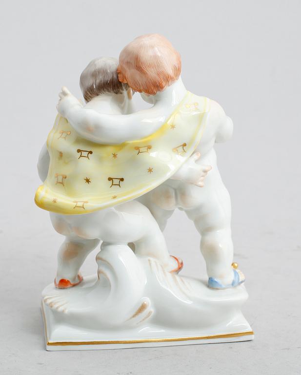 FIGURGRUPP, porslin, Meissen, 1900-talets första hälft.