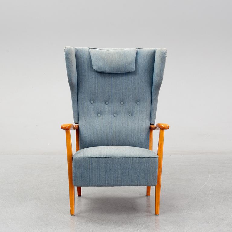 A Dux beech easy chair, Sweden, 1940's/50's.