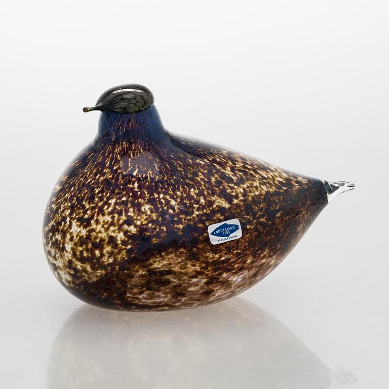 Oiva Toikka, a glass bird, signed Oiva Toikka Nuutajärvi.