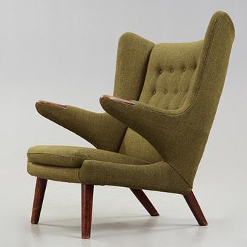 A Hans J Wegner 'Papa bear' easy chair, AP-stolen, Denmark.