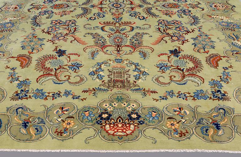 Matto, Figural Royal Kashan, ca 434 x 330.