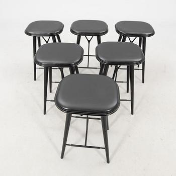Space bar stools, 6 pcs "Spine" Fredericia 2019 Denmark.