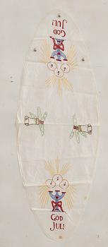A collection of smaller Christmas tablecloths, runners, and wall hangings, approximately 34 pieces, mid/second half of the 20th century.