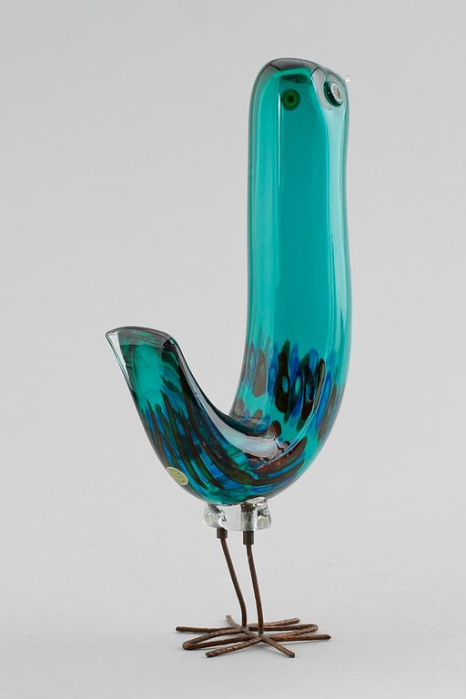 An Alessandro Pianon 'Pulcino' glass bird, Vistosi, Italy, 1960's.