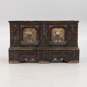 A Tyroler rococo painted 'Bauerntruhe' chest, later part 18th century.